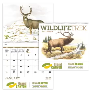 Wildlife Trek Appointment Wall Calendar - Spiral